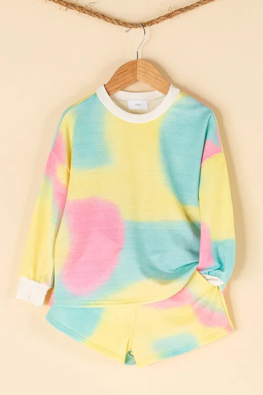 12PM By Mon Ami - Multi Color Short Set