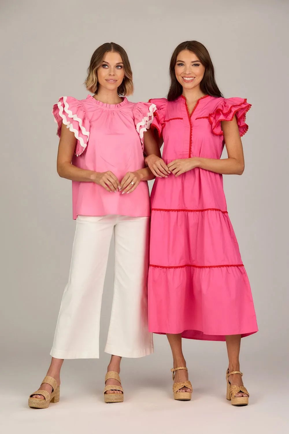 Angie Ric Rac Top • Pink