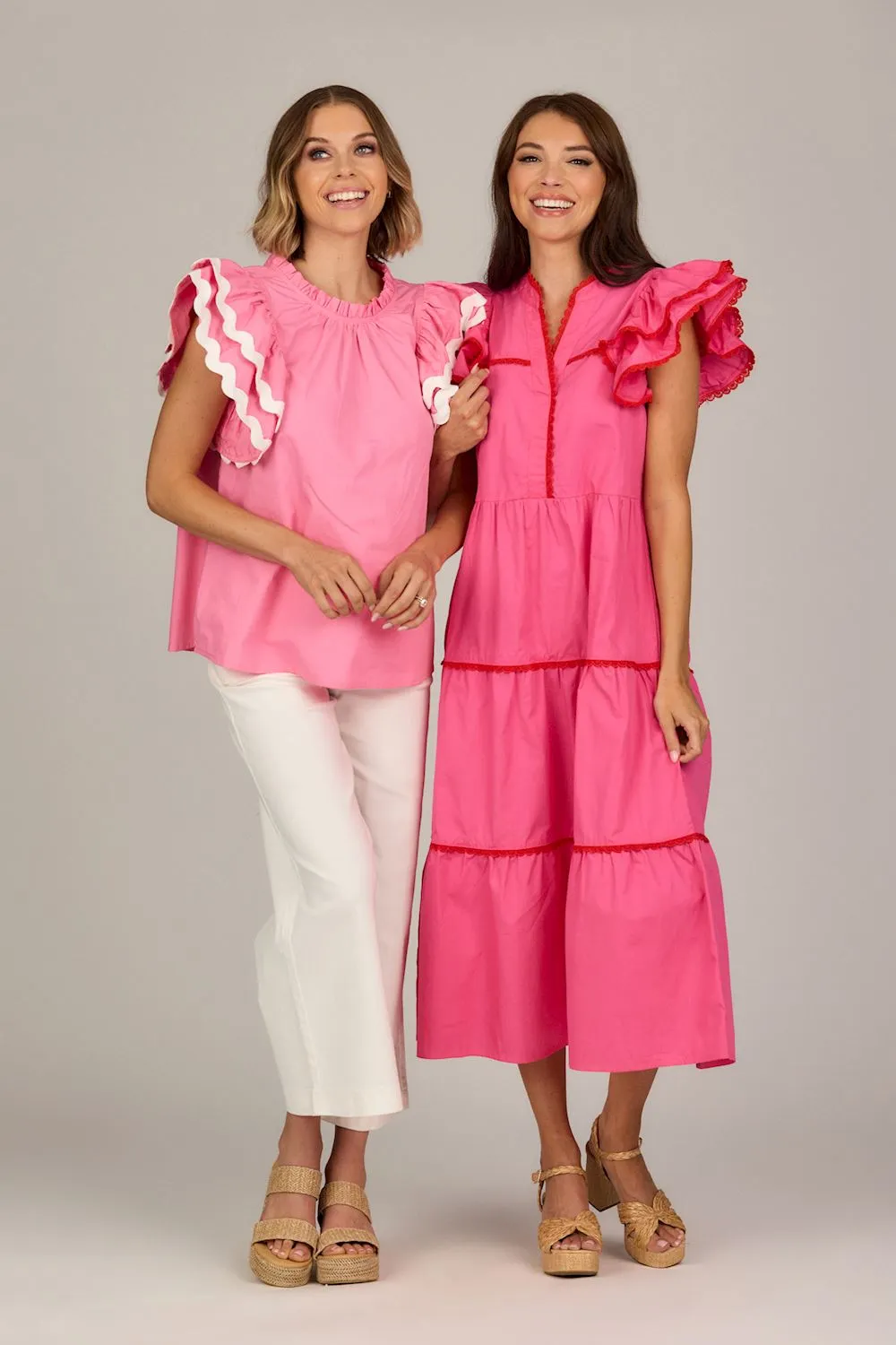 Angie Ric Rac Top • Pink