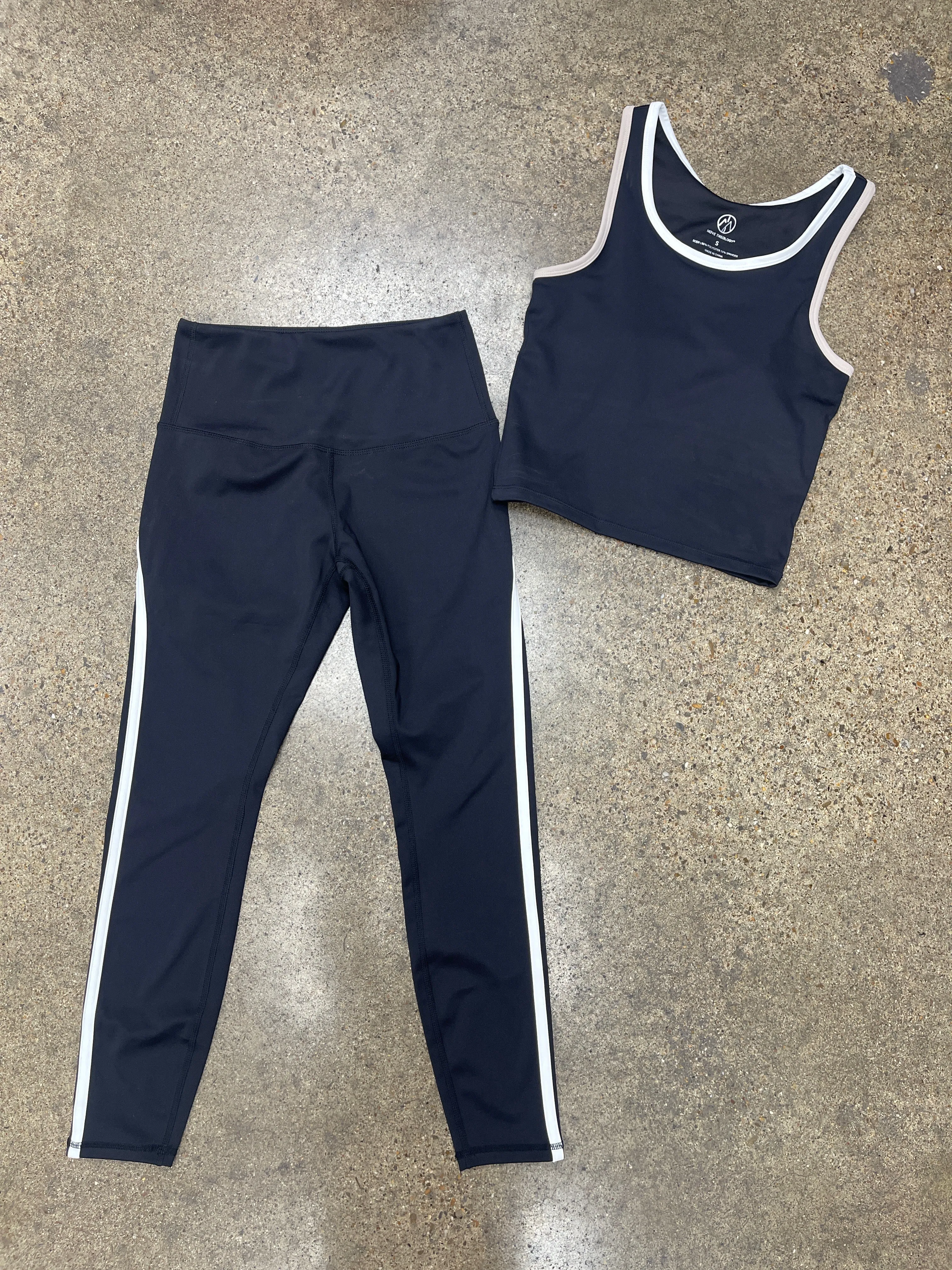 Athletic Pants 2Pc By Clothes Mentor In Black, Size:S