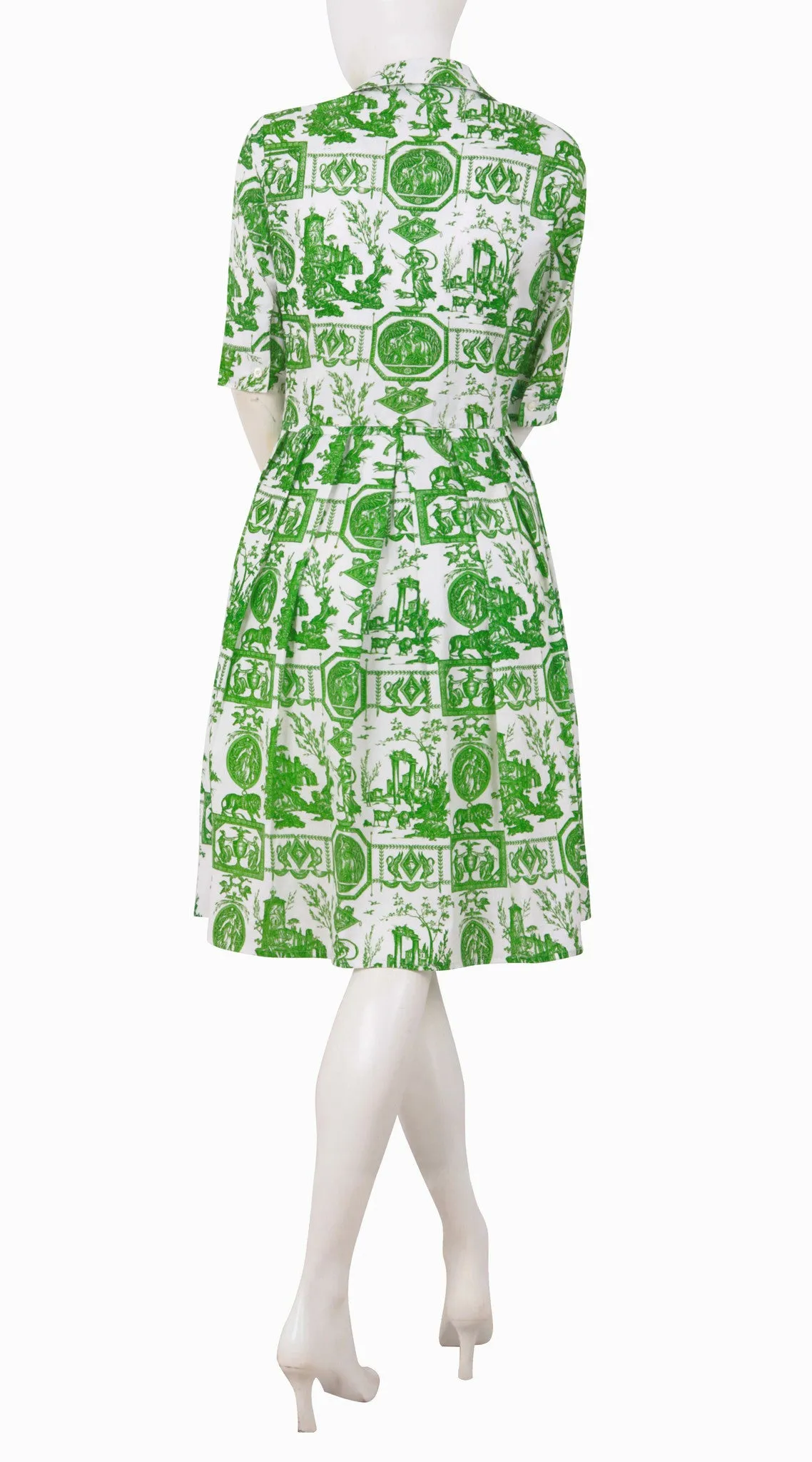 Audrey Dress Shirt Collar 1/2 Sleeve Regular Cotton Stretch (Toile du Jour)