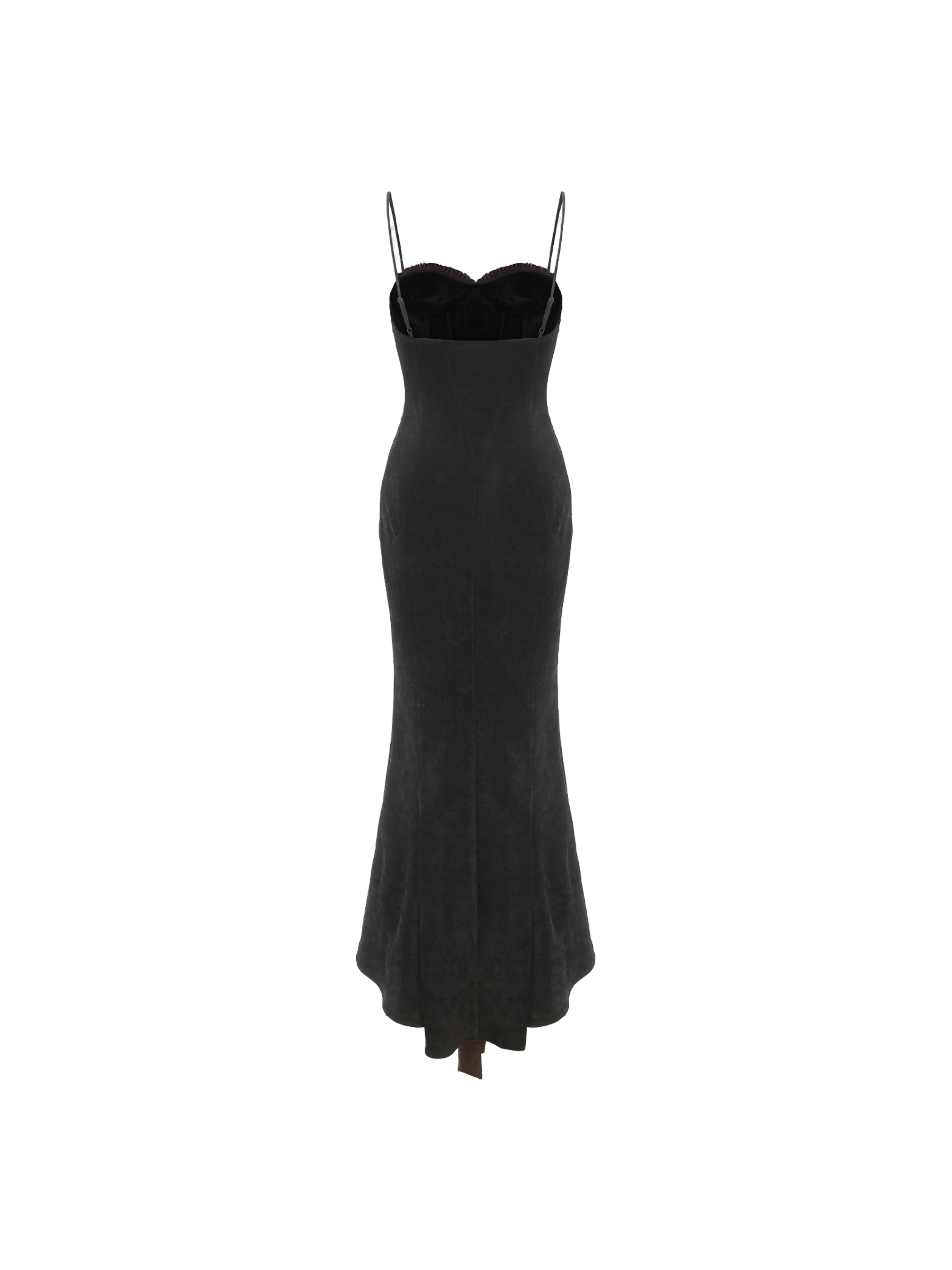 Black and Brown Shell Maxi Dress