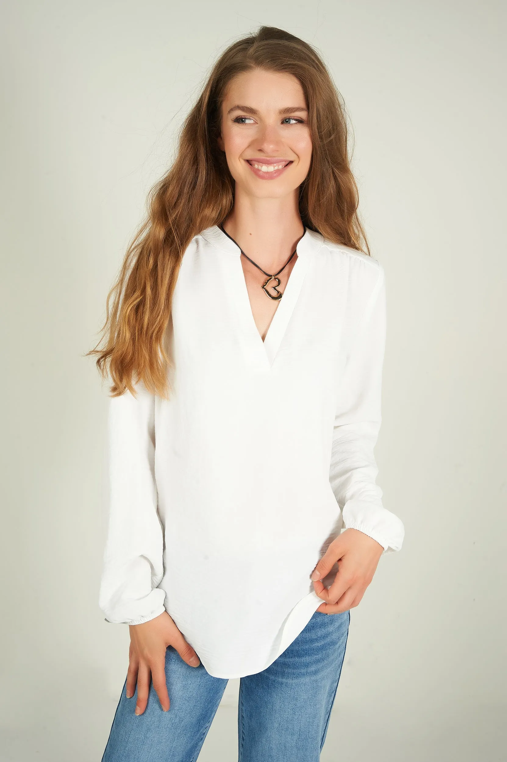 Blouse à manches longues - ARISTA - (R-A9)
