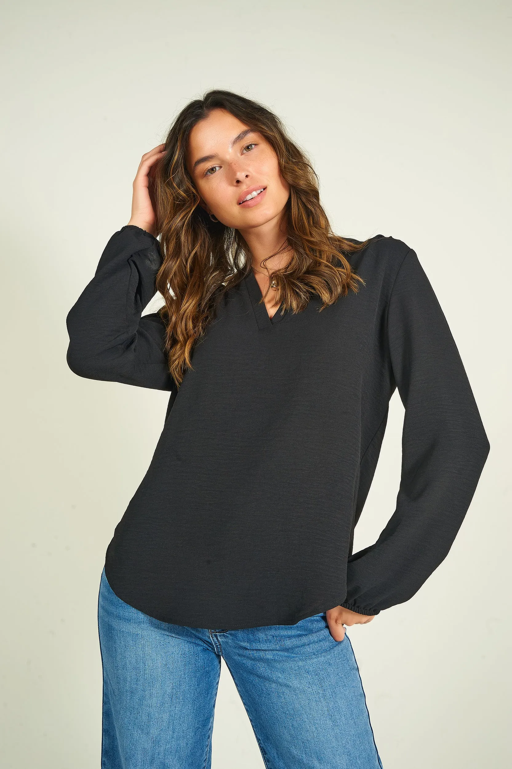 Blouse à manches longues - ARISTA - (R-A9)