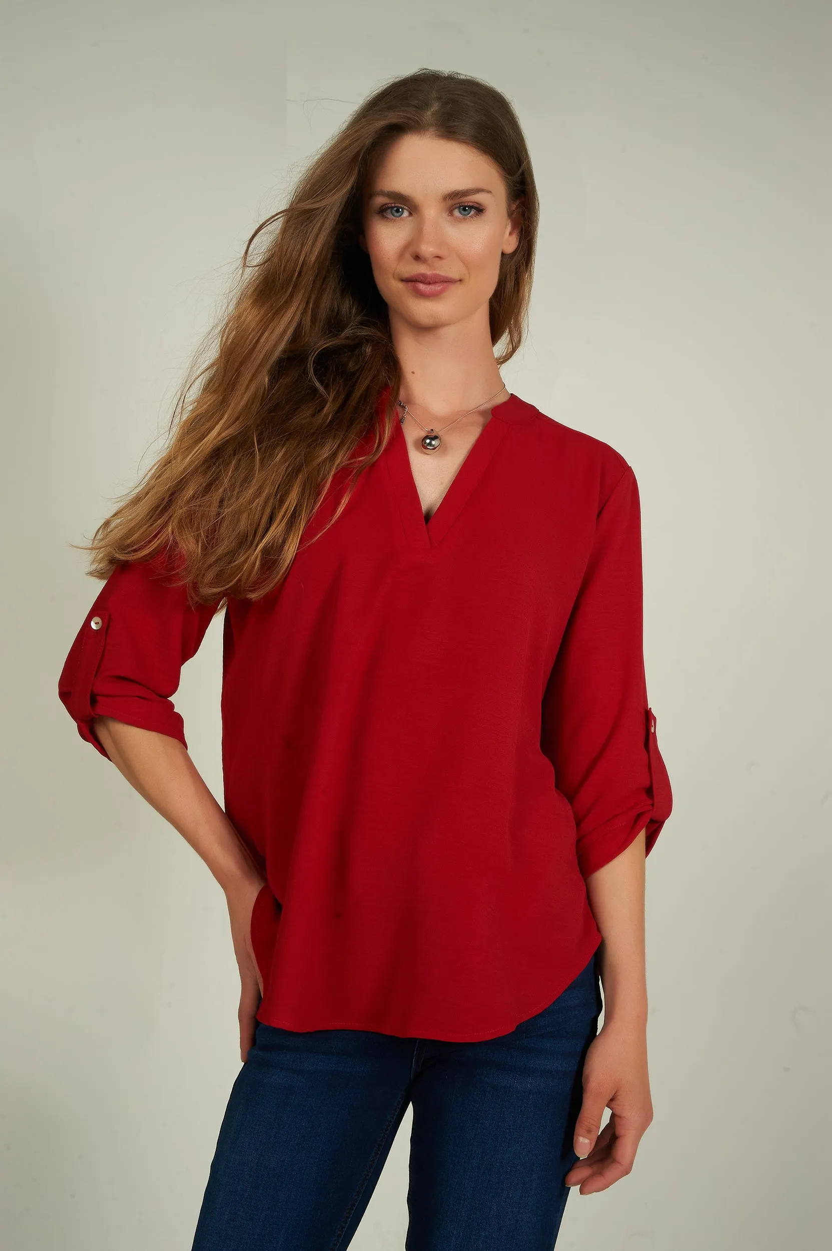 Blouse à manches trois-quarts - ARIS-F24- (R-B7)