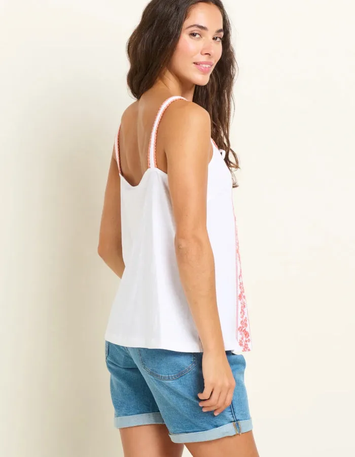 Brakeburn Trailing Floral Embroidered Camisole