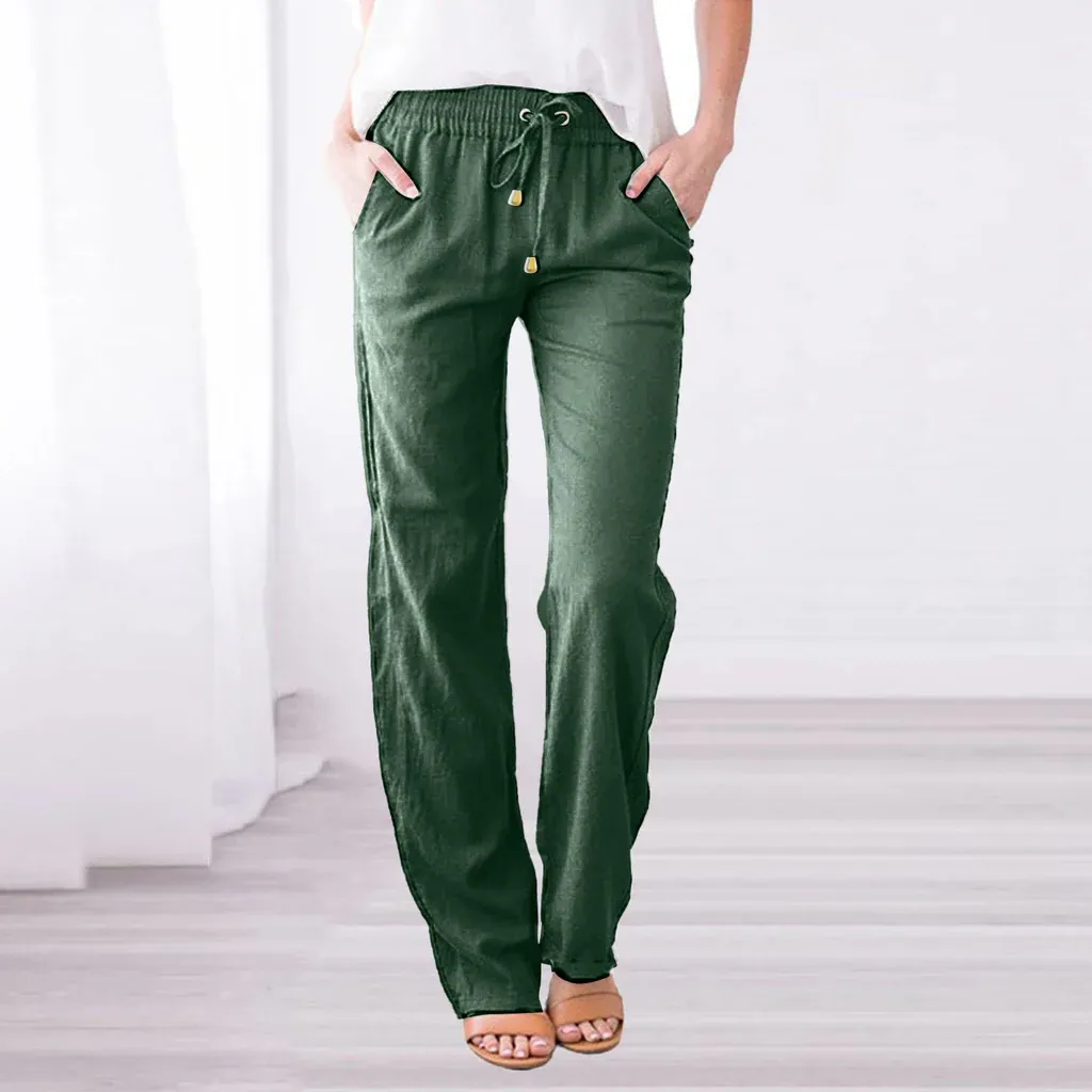 Breathable linen pants