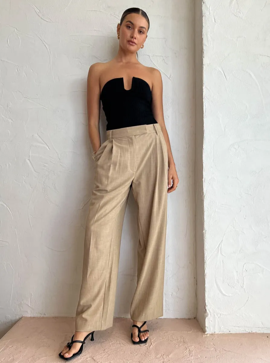 Camilla and Marc Fernando Pant in Flax