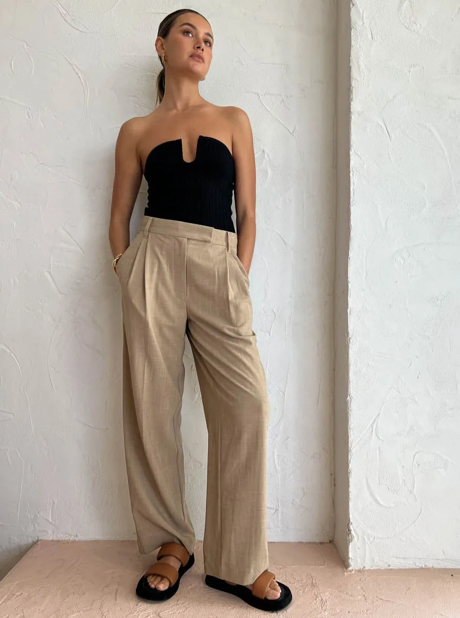 Camilla and Marc Fernando Pant in Flax