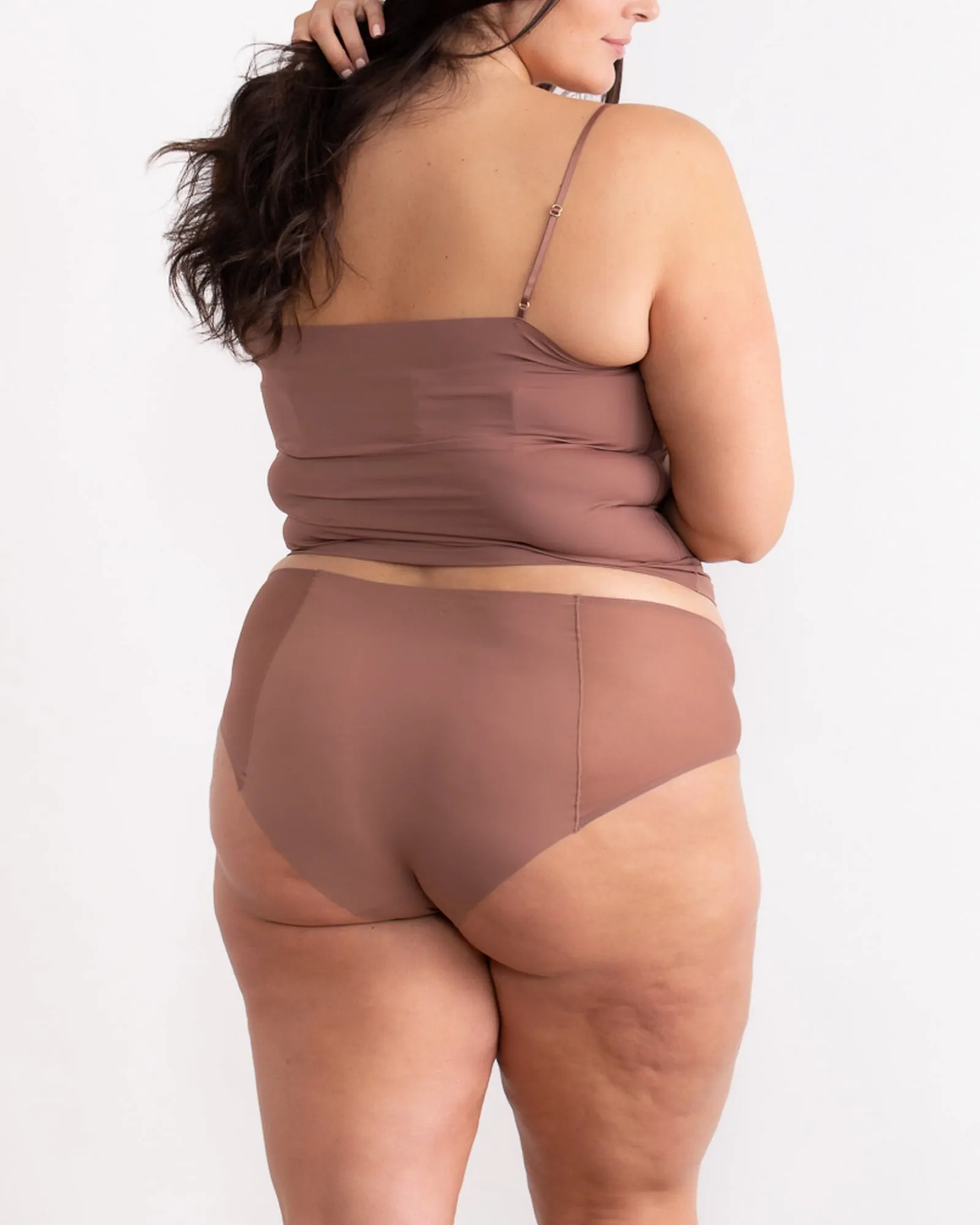 Demi Seamless Mesh Panty | Toffee