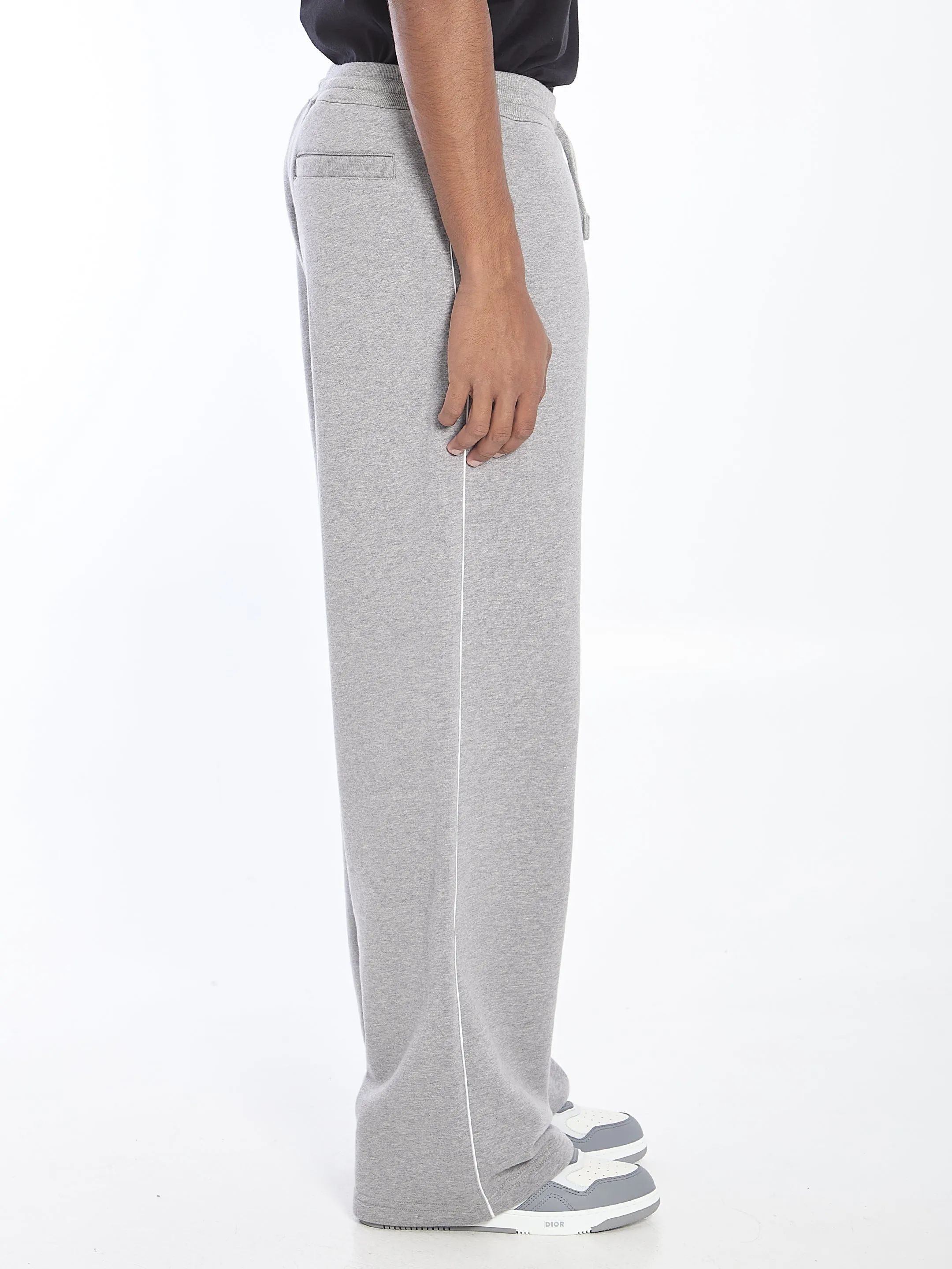 Dior Homme CD Icon Joggers In Gray Cotton