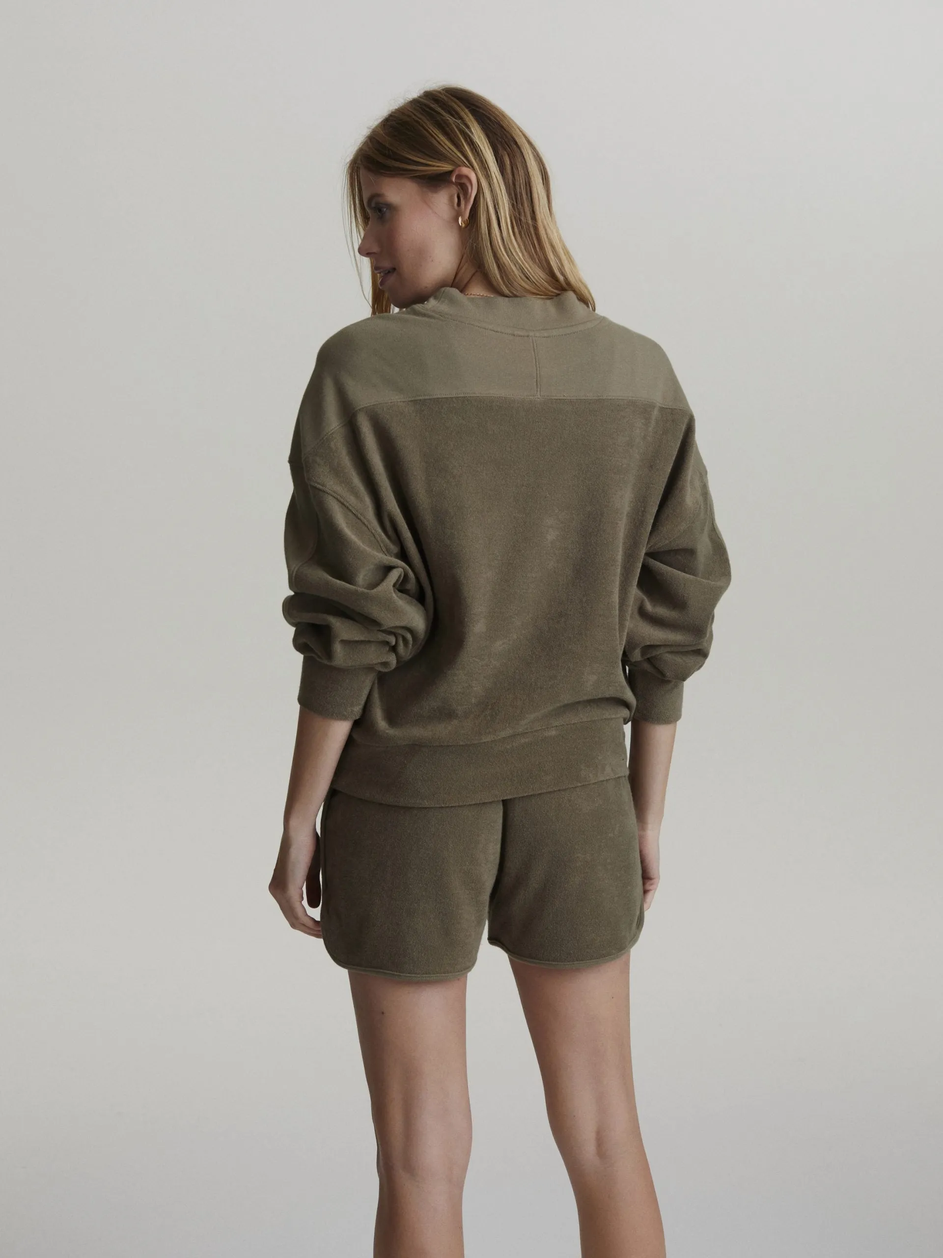 Dusky Green Marwood Terry Shorts