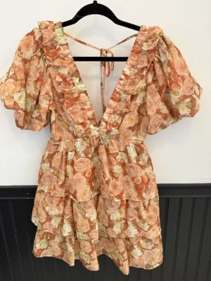 Earthy Floral Dress