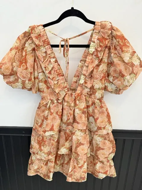 Earthy Floral Dress
