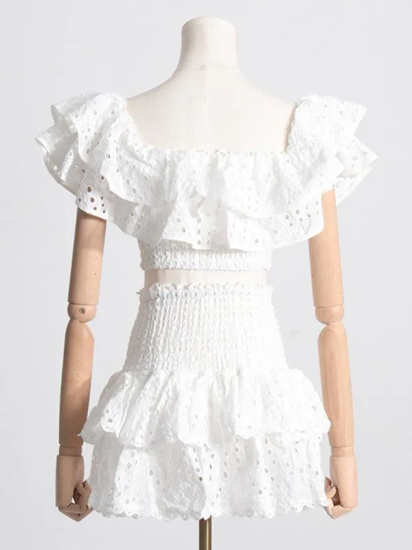 Elegant French-Style Outfit with Whimsical Fungus Accents