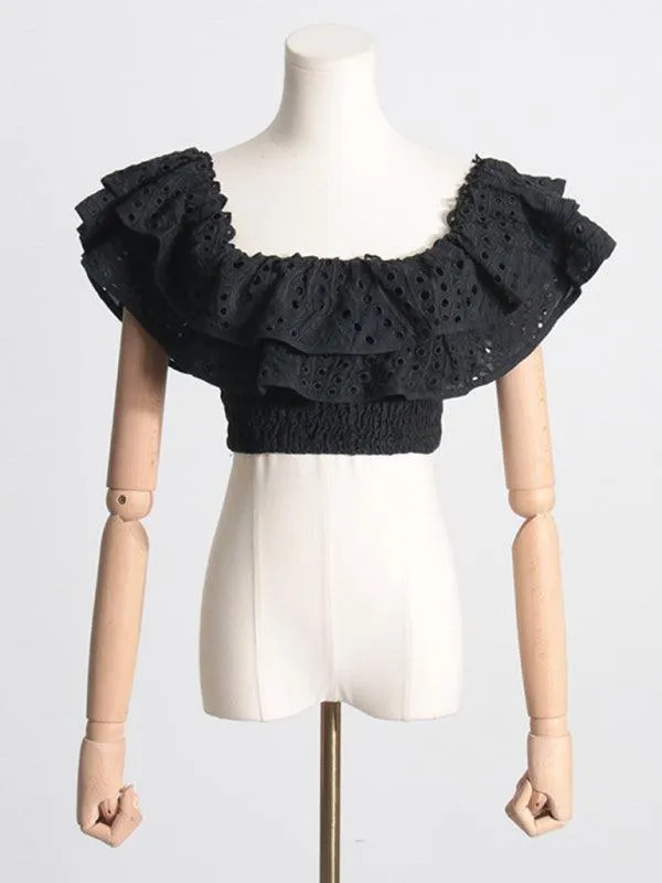 Elegant French-Style Outfit with Whimsical Fungus Accents