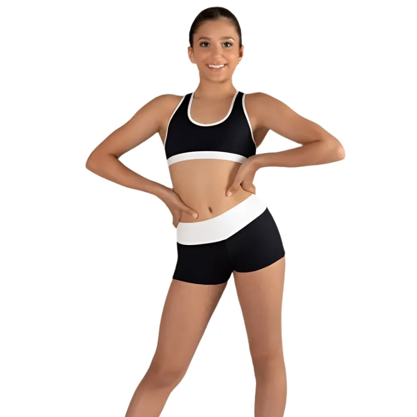 Energetiks Child Black Web Back Bra Top ICC118OD2-BLK