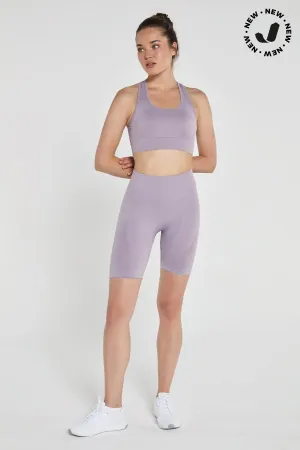 Gela pastel purple biker shorts