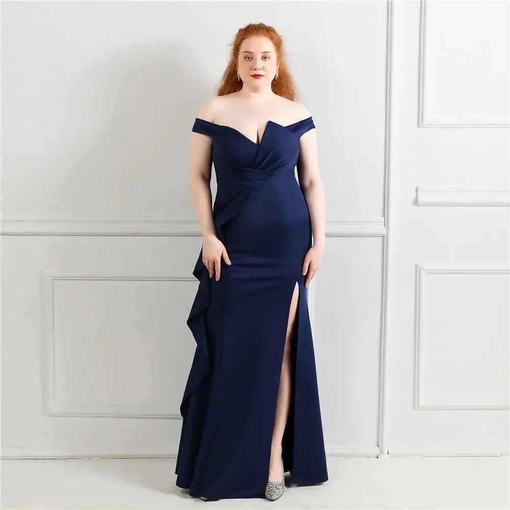 Graceful Slit Long Prom Dress