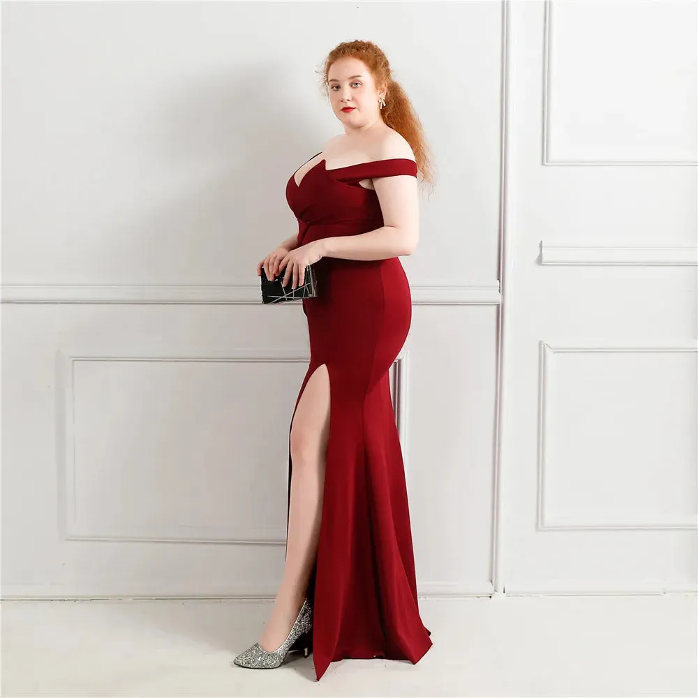 Graceful Slit Long Prom Dress