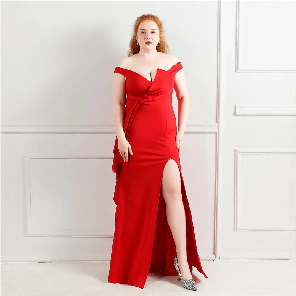 Graceful Slit Long Prom Dress