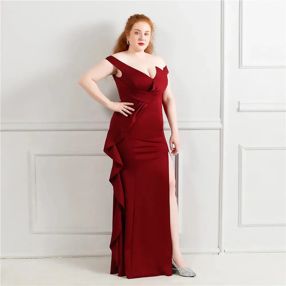 Graceful Slit Long Prom Dress