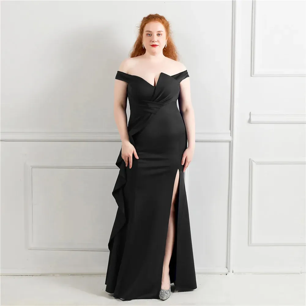 Graceful Slit Long Prom Dress