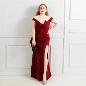 Graceful Slit Long Prom Dress