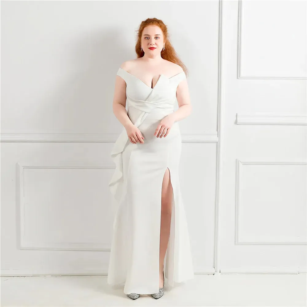 Graceful Slit Long Prom Dress