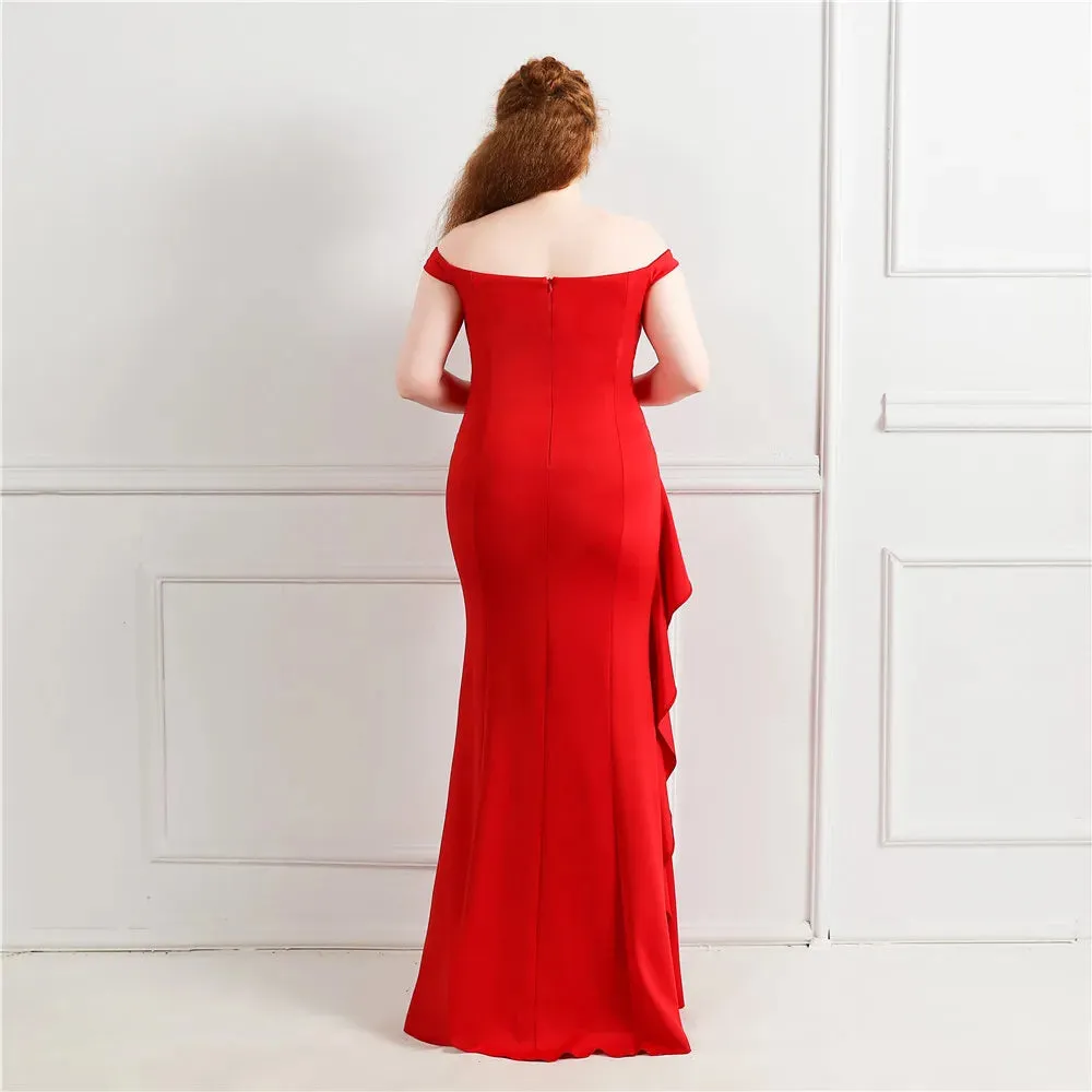 Graceful Slit Long Prom Dress