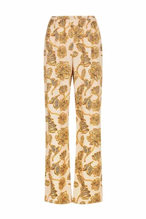 Hansen & Gretel | Alida Relaxed Pant - Peach Floral