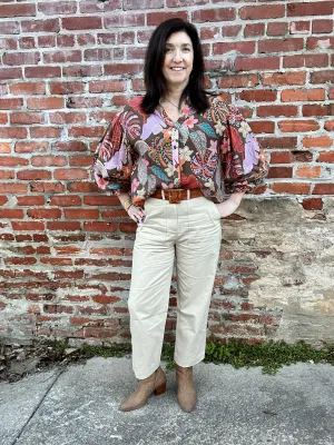 High Waisted Straight Leg Jeans/Pants