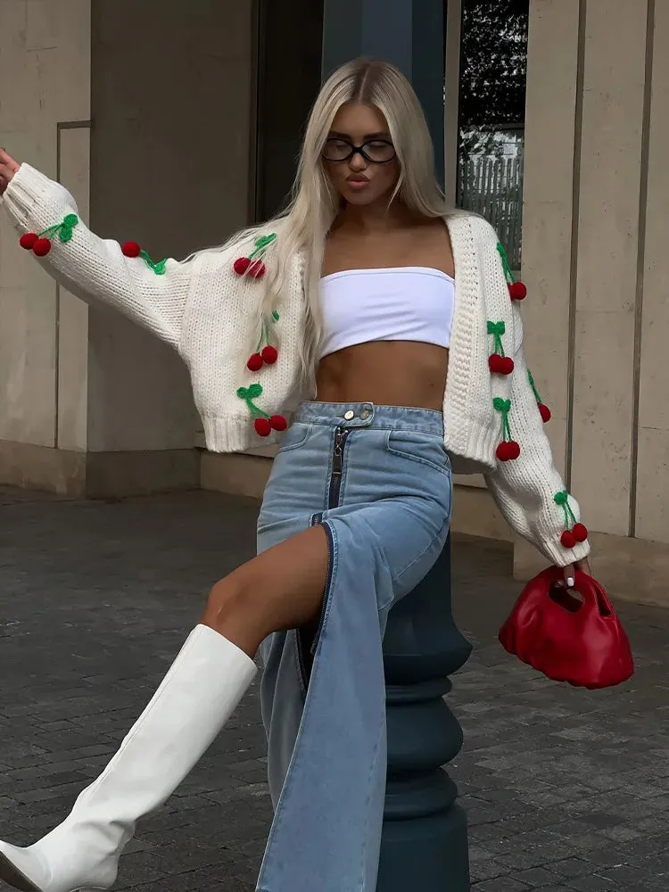 Ivyshape | Cute Cherry Cardigan