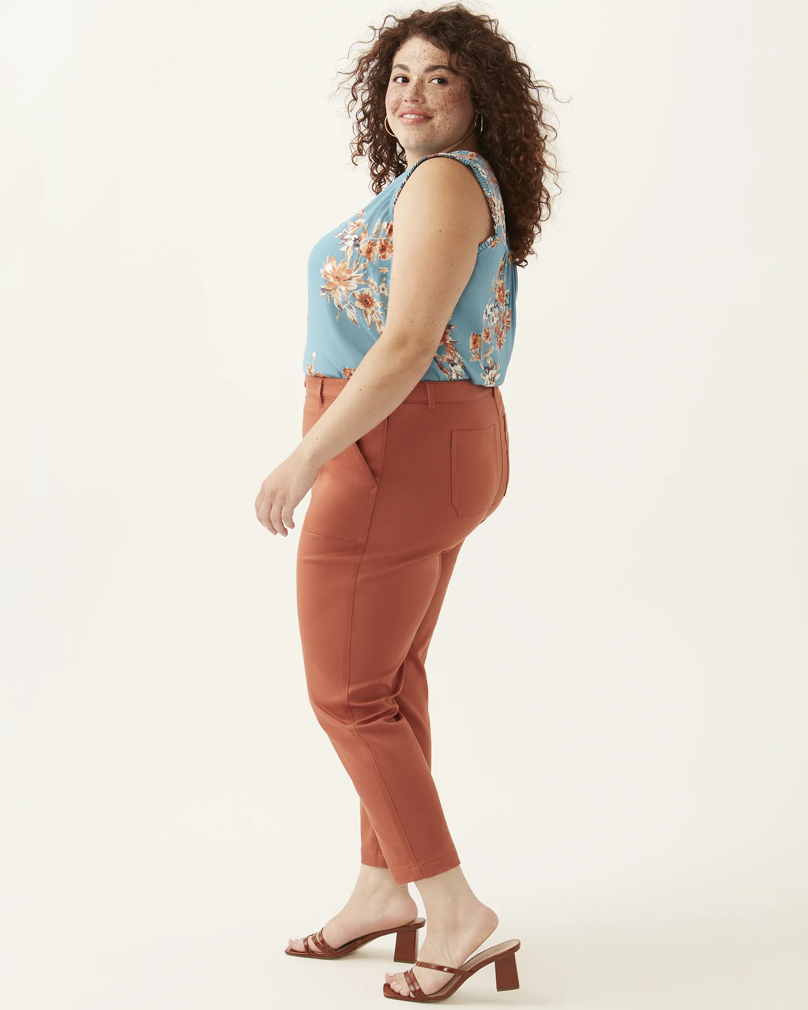 Jayden Ankle Pant | Red