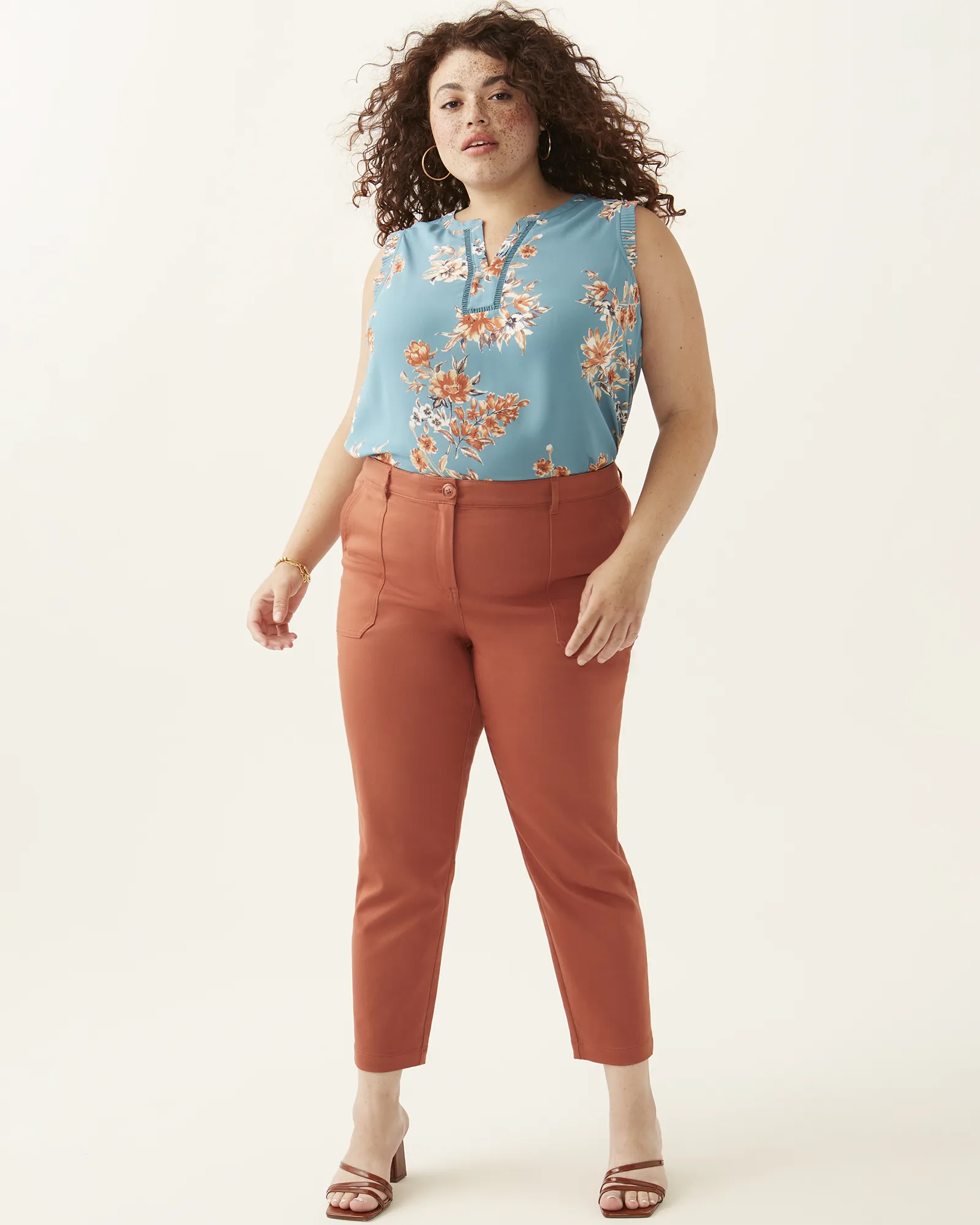 Jayden Ankle Pant | Red