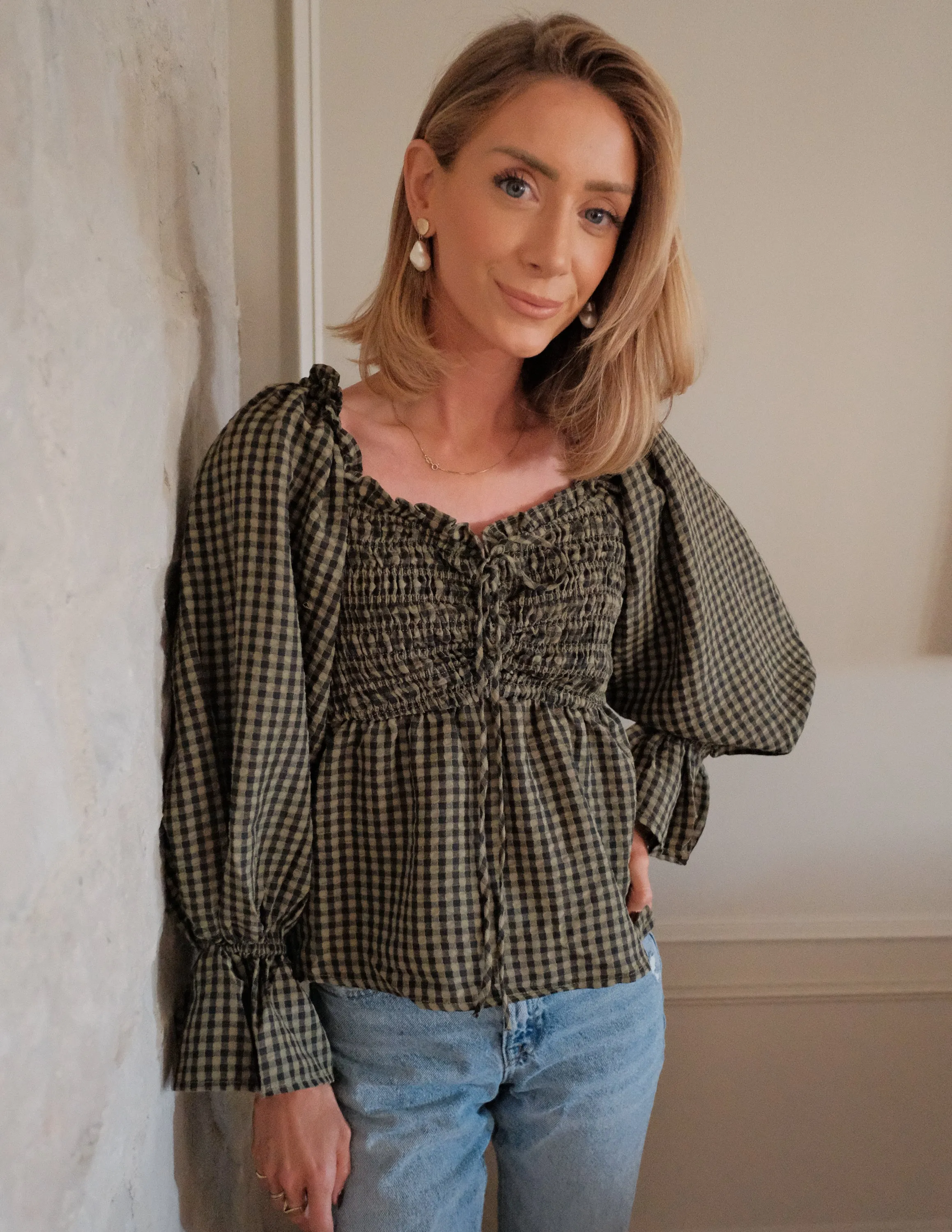 Jaylene Gingham Top