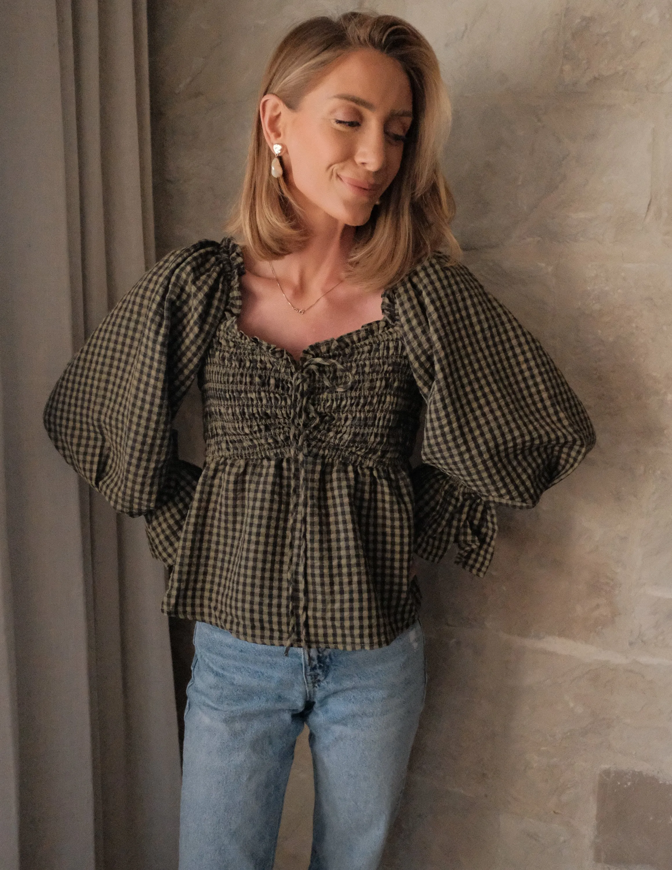 Jaylene Gingham Top