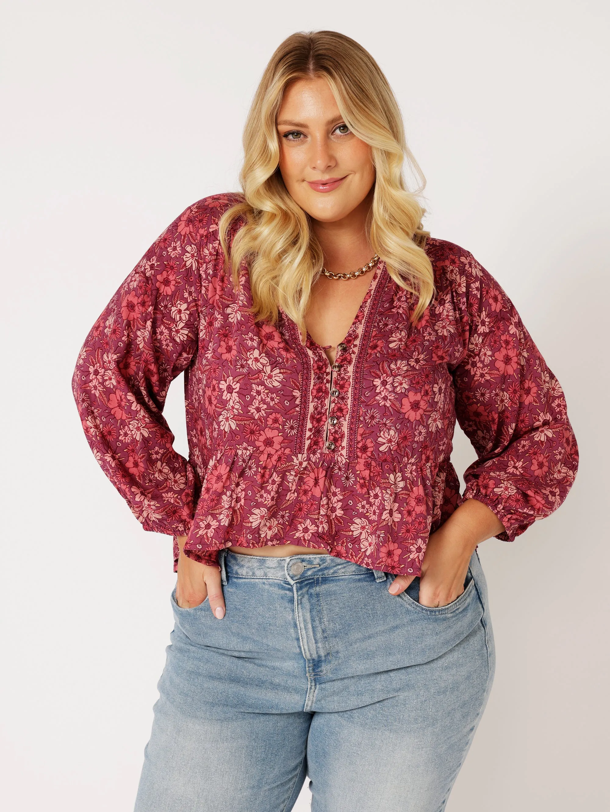 Jilly Blouse | Cherry Blossom