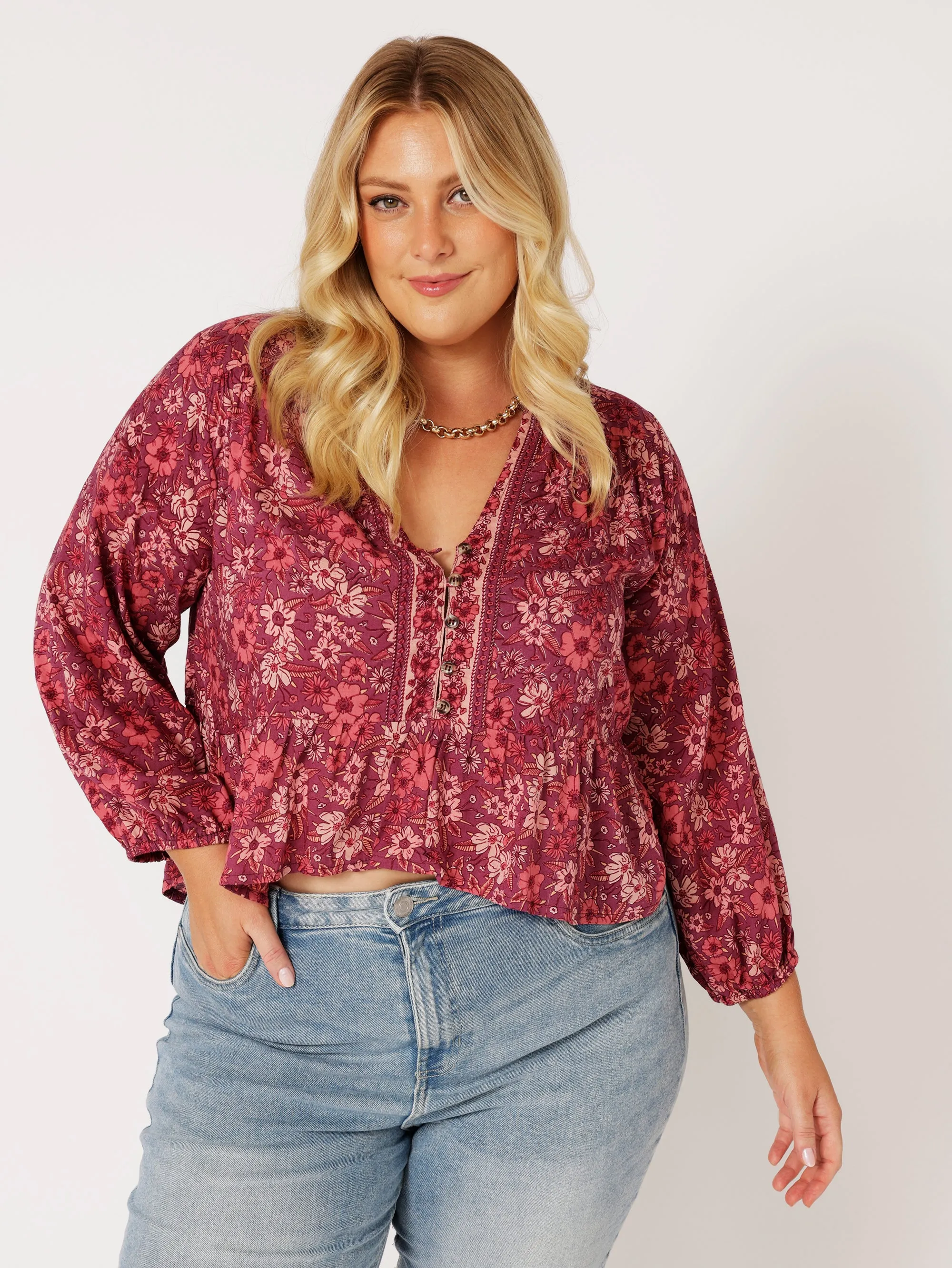 Jilly Blouse | Cherry Blossom