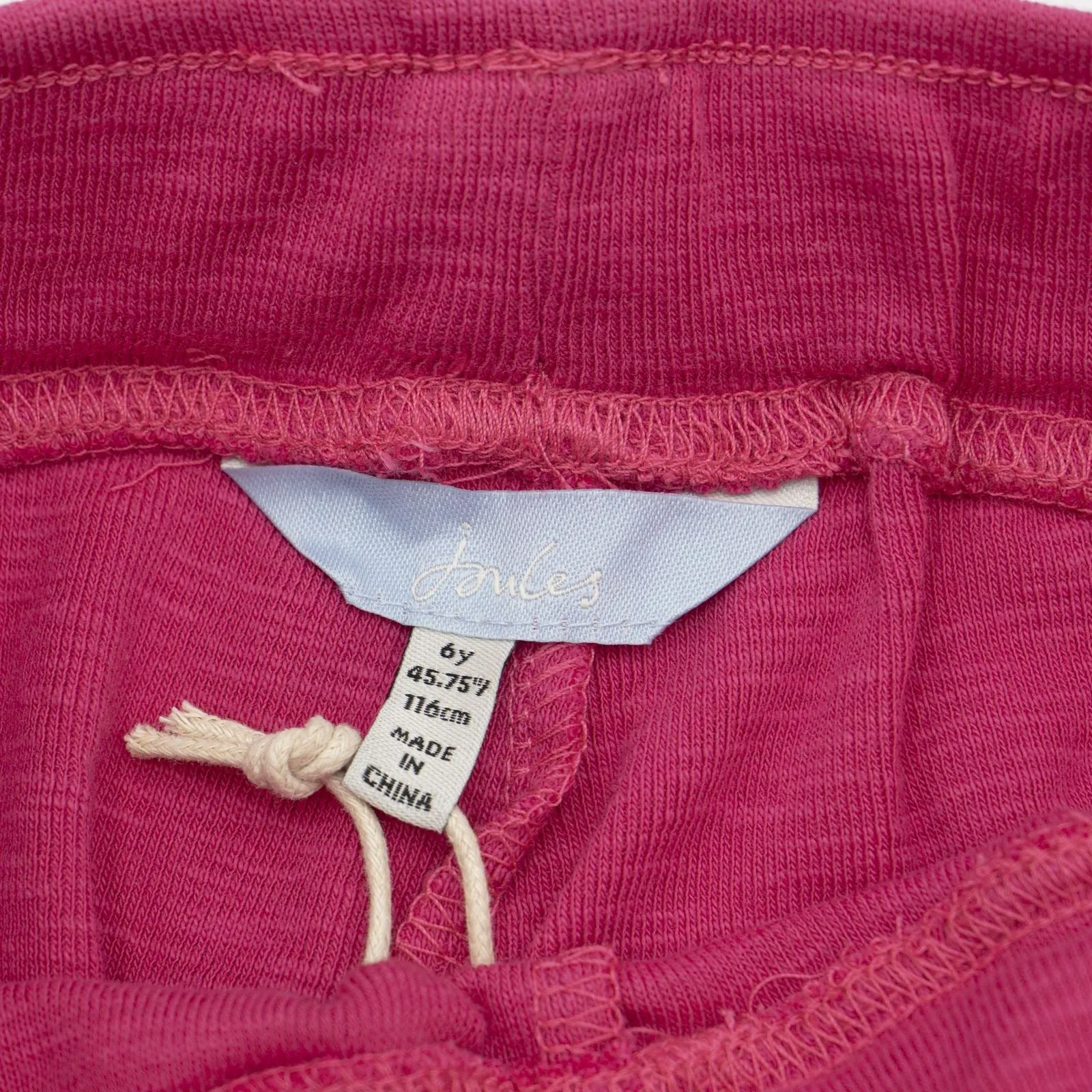 Joules Girls Kittiwake Pink Jersey Summer Holiday Shorts