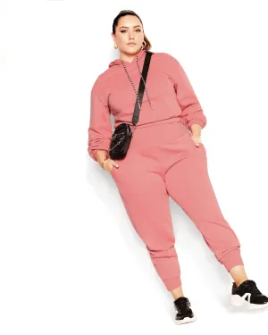 Lounger Cotton-Blend Jogger | Tea Rose