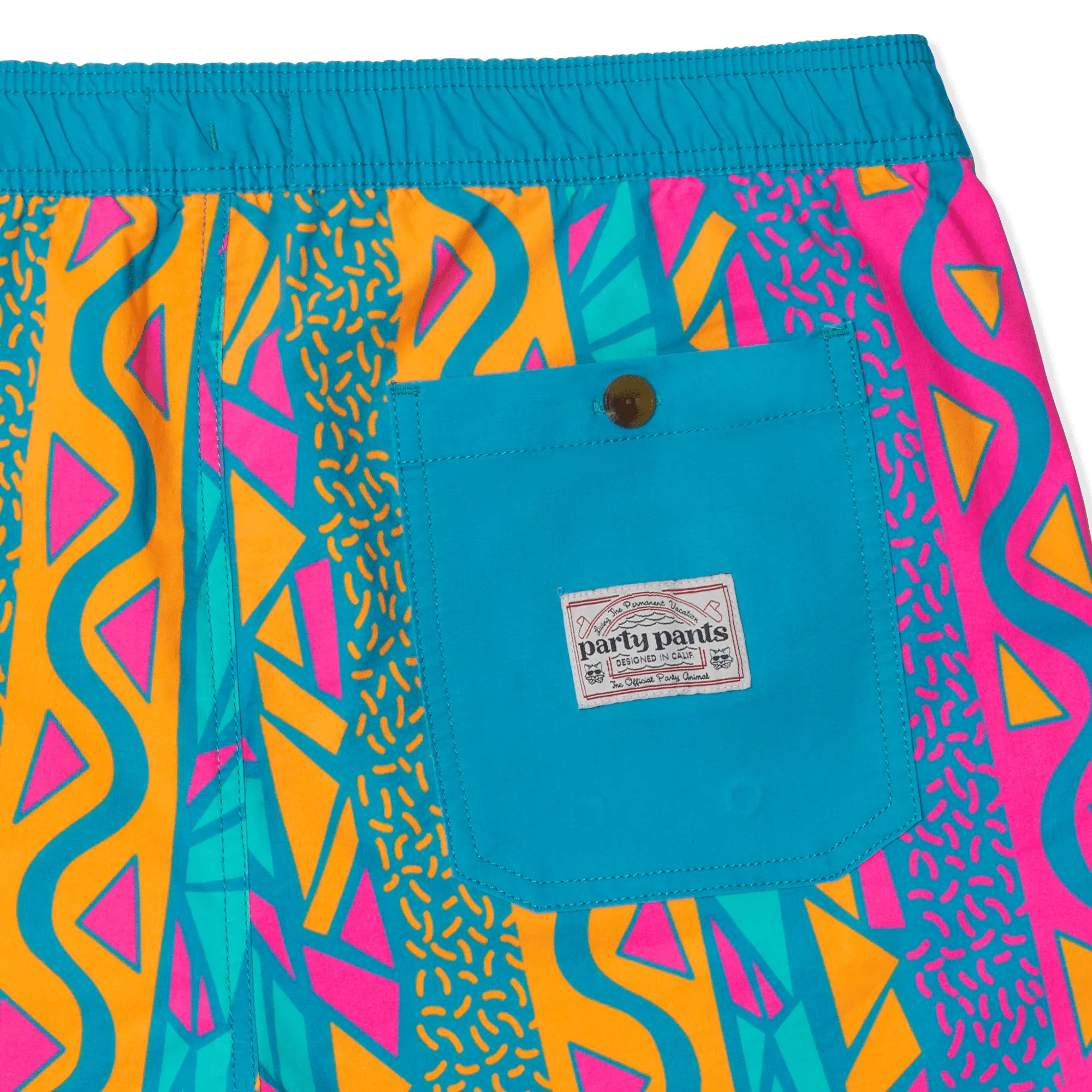 Maui Wowie Teal Party Starter Shorts