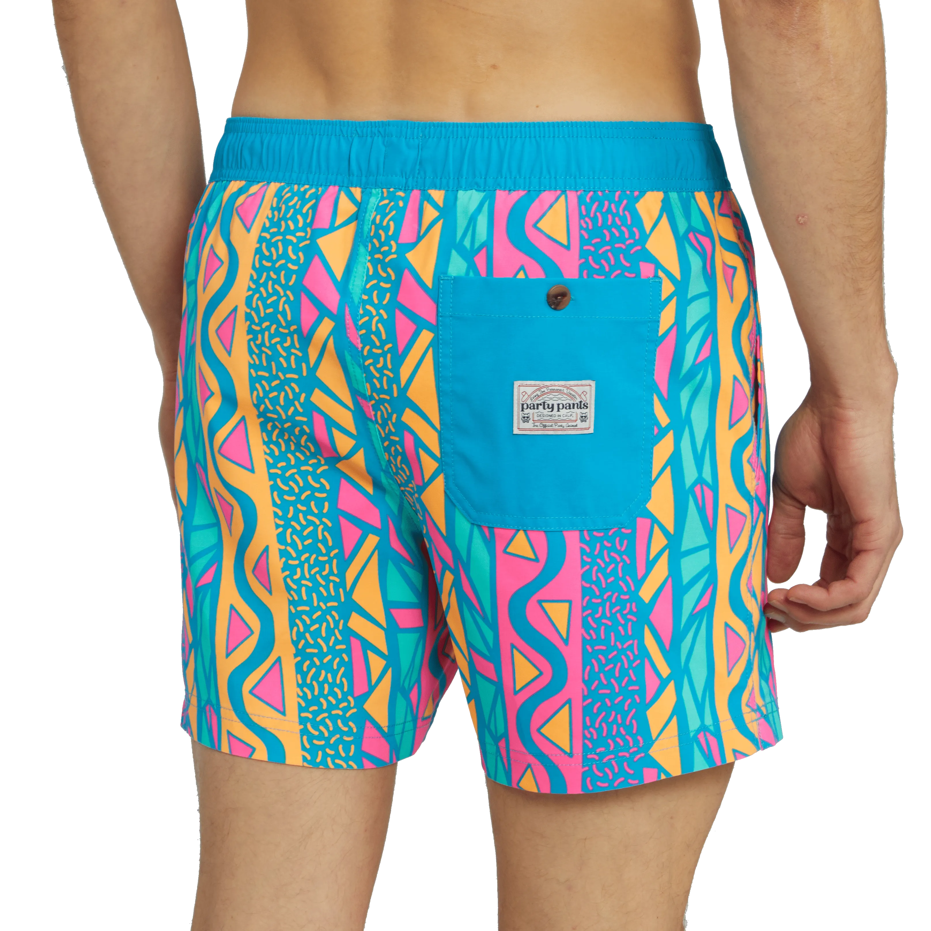 Maui Wowie Teal Party Starter Shorts