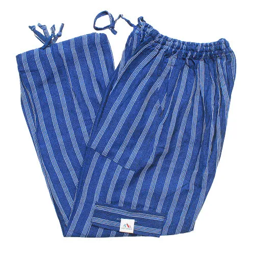 (Medium) Blue with four White stripes 0236