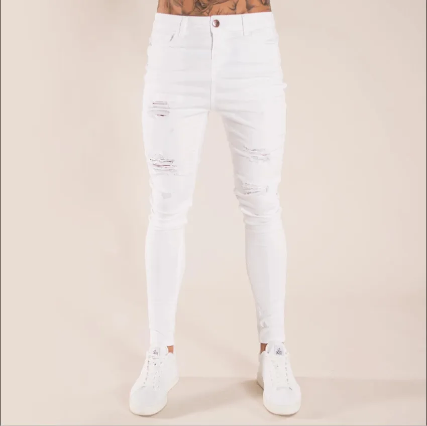Men's washed men's Jeans clothing