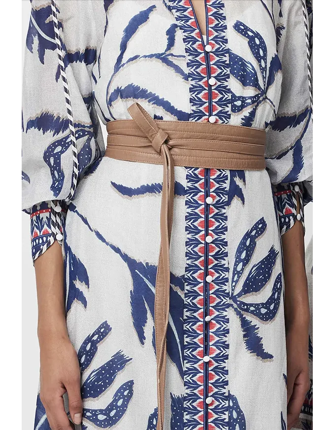 Milton Wrap Belt Husk Leather