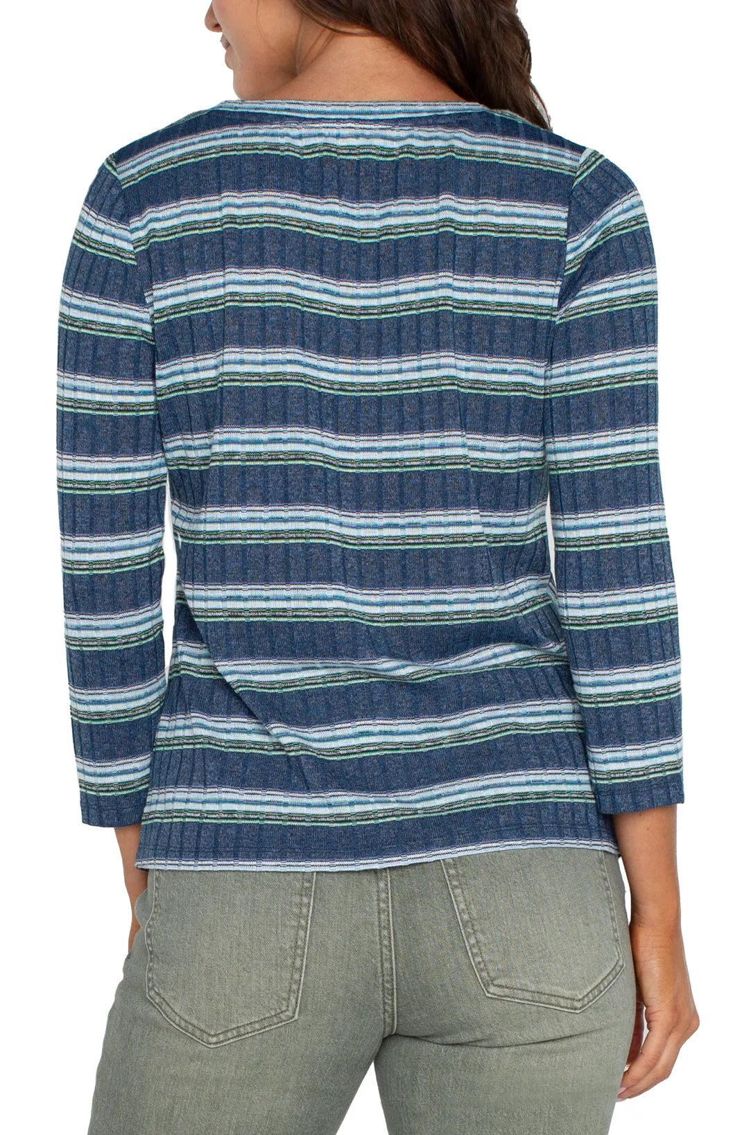 Miter Top - Blue & Teal
