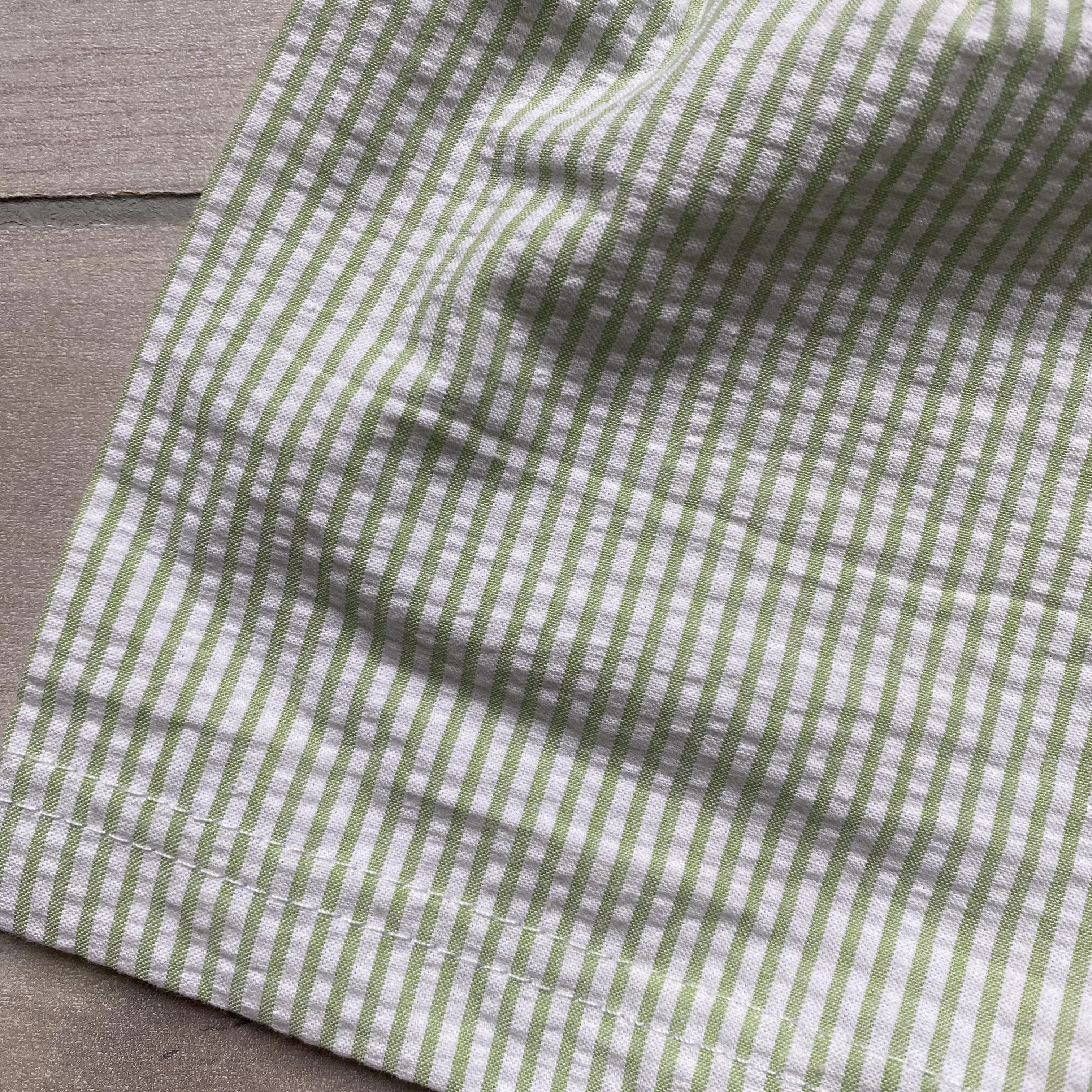 NEW Boutique Green Striped Seersucker Shorts