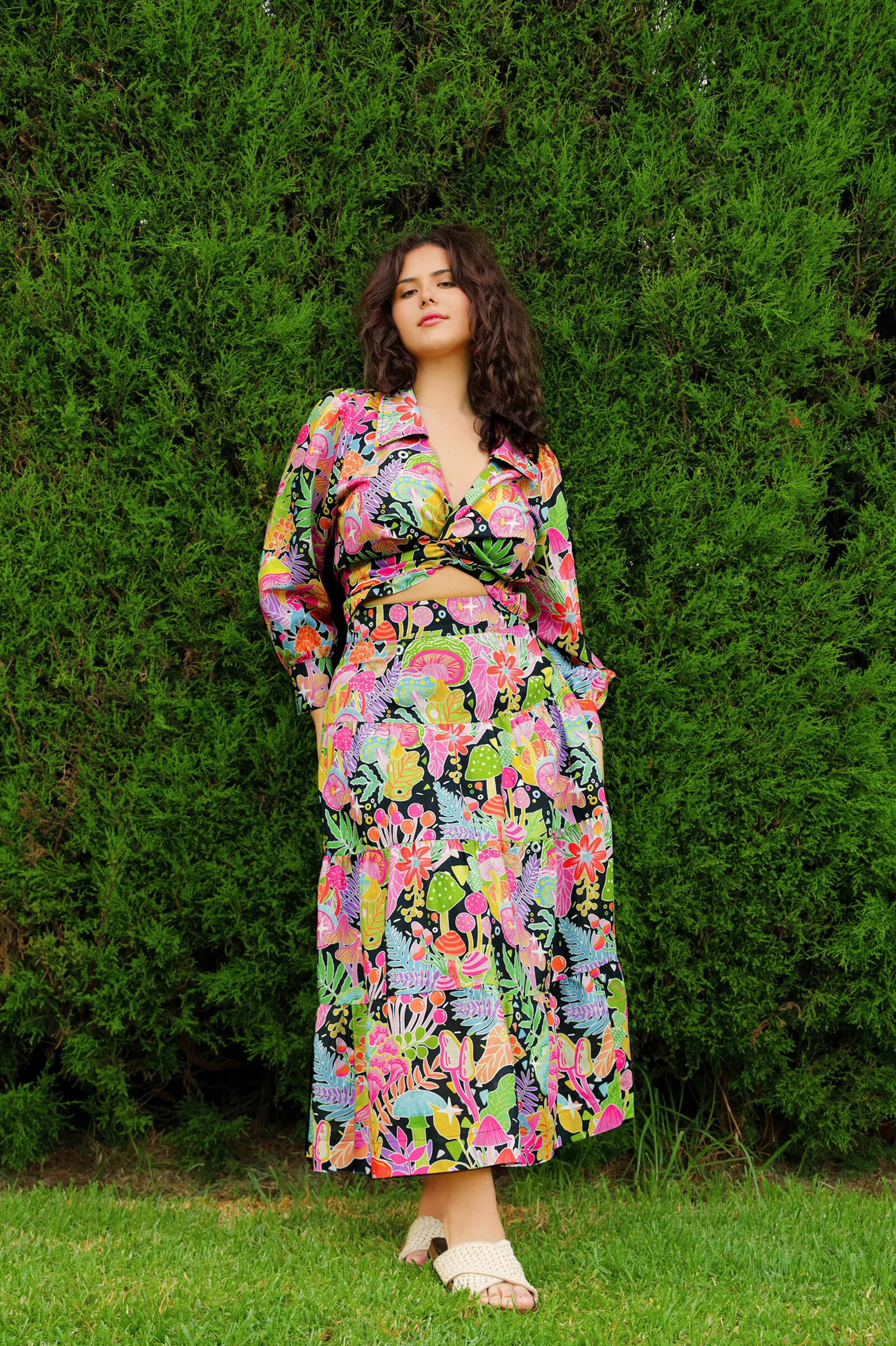 Once Upon a Time Linen Cotton Maxi Skirt