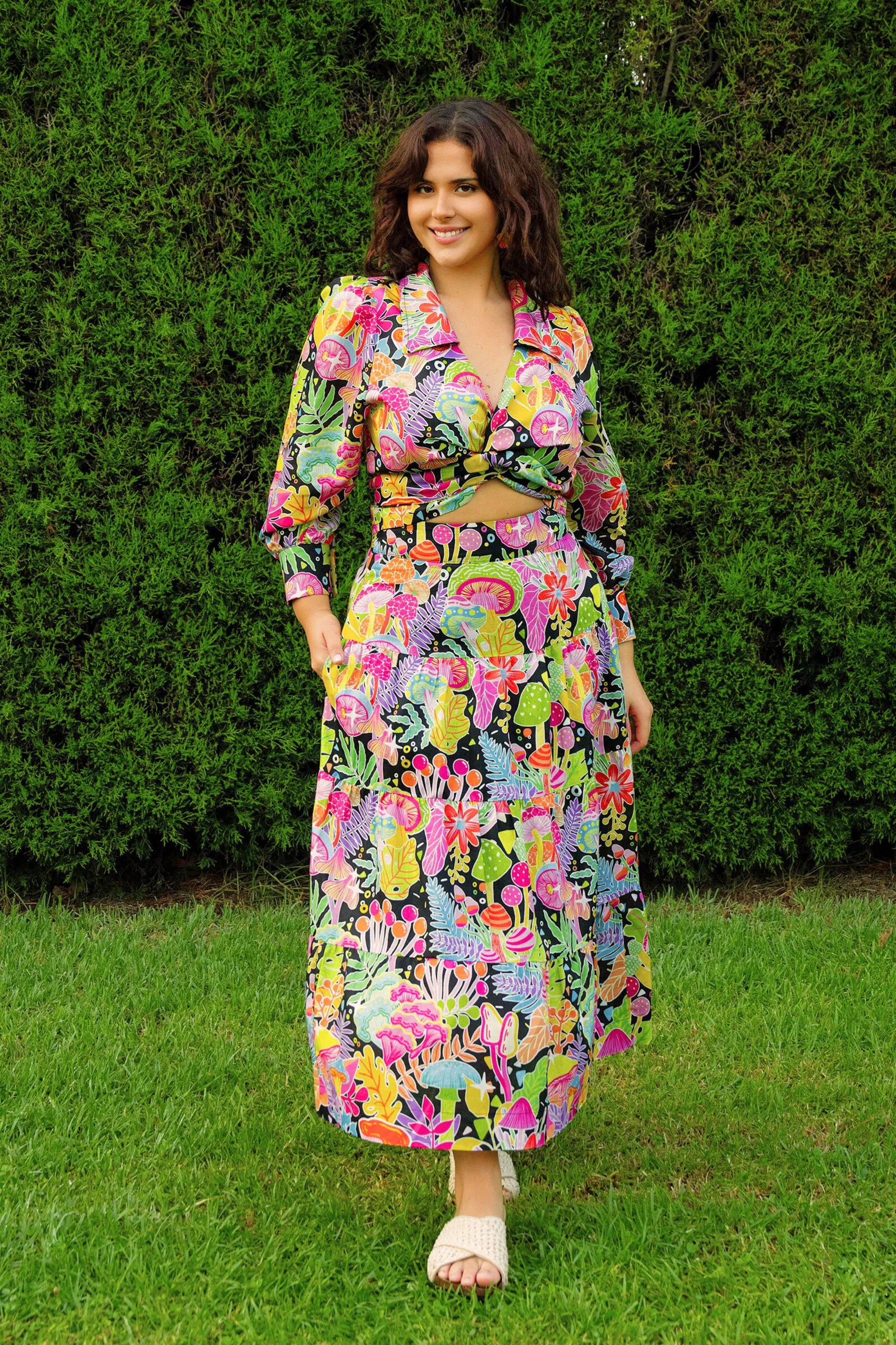 Once Upon a Time Linen Cotton Maxi Skirt